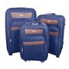 Sada 3 textilních kufrů 818 | Modrá