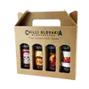 4dílné dárkové balení chilli omáček (extra pálivé / hnědé balení)