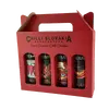 4dílné dárkové balení chilli omáček (středně pálivé / červené balení)