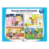 Puzzle Denní činnosti - 4 různé obtížnosti