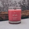 Sójová vonná svíčka ve whisky sklenici - Květ růže, 160 g