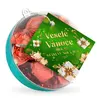 Vánoční koule s kakaovými pralinkami | Motiv: Veselé Vánoce | Zelená