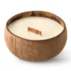 Veganská svíčka v kokosu 350 ml - Bez vůně