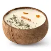 Veganská svíčka v kokosu 350 ml - Lemon & Mint