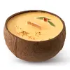 Veganská svíčka v kokosu 350 ml - Orange & Tangerine