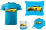Dětský dárkový set auto CAMARO | Velikost: 110 | Tyrkysové