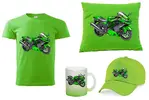 Dětský dárkový set motorka KAWASAKI | Velikost: 110 | Zelené