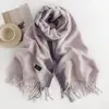 Gradient hřejivá šála | Fialová