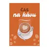 Plechová cedulka 30 × 20 cm - Čas na kávu