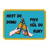 Plechová cedulka 30 × 20 cm - Host do domu...