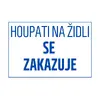 Plechová cedulka 30 × 20 cm - Houpati na židli
