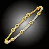 Pozlacený náramek Romance Gold s třpytivými krystaly