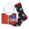 Vánoční termo ponožky v kouli - Vločky šedé | Velikost: 39-42