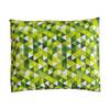 Voňavý bylinkový polštář 33 × 40 cm - Zelená geometrie | Vůně: Dobromysl s levandulí