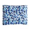 Voňavý bylinkový polštář 33 × 40 cm - Modrá geometrie | Vůně: Dobromysl s levandulí