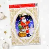 Vánoční fólie s glitry 42 × 30 cm - Santa