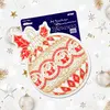 Vánoční fólie s glitry 41 × 26 cm - Santa