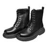 Černé kotníkové boty s oválnou podrážkou | Velikost: 36 | Černá