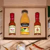 Dárková sada piri-piri omáček: mango, česnek, salsa Mexicana