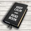 Keep calm and read book | Černá