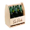 Dřevěný nosič na pivo - Six pack