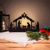 Vánoční betlém z akrylu 30 × 19,3 cm | Černá