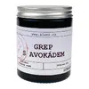 Svíčka s dřevěným knotem – grep s avokádem