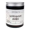 Svíčka s dřevěným knotem – lotosový květ