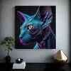 Sphynx neon barvy | Rozměr: 30 × 30 cm