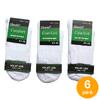 6 párů bavlněných ponožek (3/4 výška) | Velikost: 43-46 | Bílá