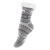 Ponožky dámské oteplené s protiskluzem - JELEN ŠEDÉ | Velikost: 36-41 | Šedá