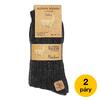 Ponožky pánské ALPAKA - 2 páry | Velikost: 39-42 | Světle šedá, antracit