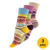 Dámské vlněné ponožky norského typu "HYGGE", vzor 1 –3 páry | Velikost: 39-42