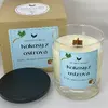 Sójová svíčka s dřevěným knotem - Kokosy z ostrova