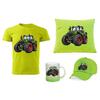Dětský dárkový set s traktorem Fendt | Velikost: 110 | Limetkové