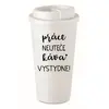 Práce neuteče, káva vystydne - 475 ml | Bílá