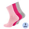 Ponožky dámské sportovní bavlněné - mix barev - 3 páry | Velikost: 35-38
