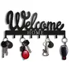 Kovový věšáček - Welcome home