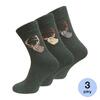 Ponožky pánské myslivecké a lesnické, 3 páry | Velikost: 39-42