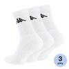 Ponožky sportovní Kappa - 3 páry | Velikost: 43-46 | Bílá