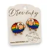 Náušnice LGBT Ovečka