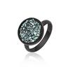 Černý prsten v tmavě zeleném designu