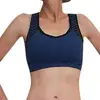 Bezešvý sportovní top - Tmavě modrá + černá | Velikost: S/M | Modrá