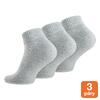 3 páry unisex kotníkových bavlněných ponožek | Velikost: 35-38 | Šedá