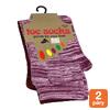 2 páry dámských ponožek - prstové bavlněné TOE SOCKS - fialové/bordó | Velikost: 36-41