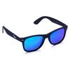 Černé matné brýle Kašmir Way Polarized WP08 - skla modro-zelená zrcadlová | Balení: Bez krabičky
