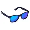 Černé matné brýle Kašmir Way Polarized WP08 - skla modro-zelená zrcadlová