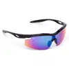 Černé brýle Kašmir Sport Classic Polarized SCP03 - skla modro-zelená zrcadlová