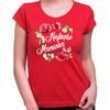 Dámske tričko - Nejlepší maminka květy | Velikost: XS | Červená