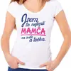 Nejlepší mamča a tečka | Velikost: XS | Bílá
